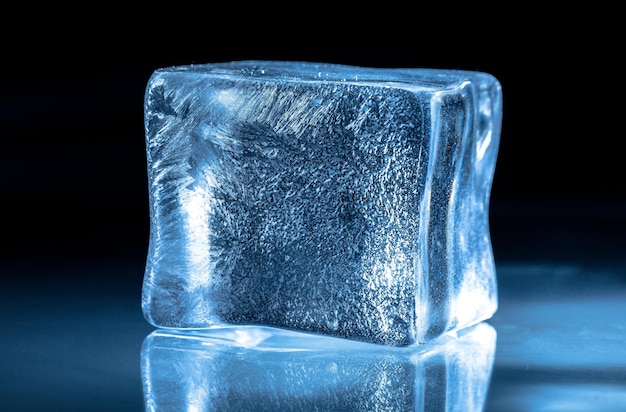 Gelo congelado closeup isolado close-up congelamento frio