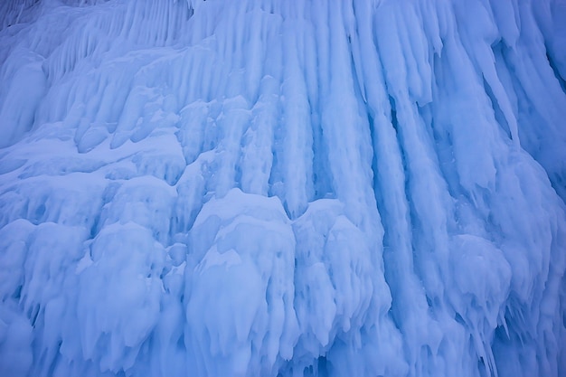 gelo espirra rochas baikal, vista abstrata do inverno