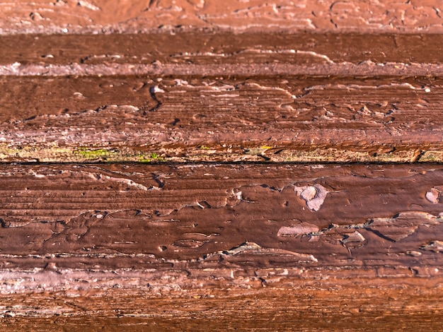 Gemaltes Holz in braunem Zret, Fotohintergrund.