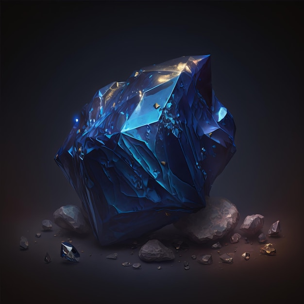 Gemstone safira azul