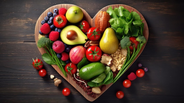 Gemüse in Herzform