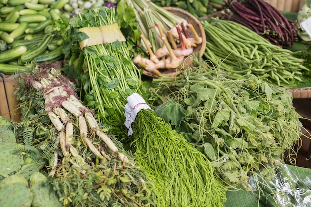 Foto gemüse zum verkauf auf dem markt