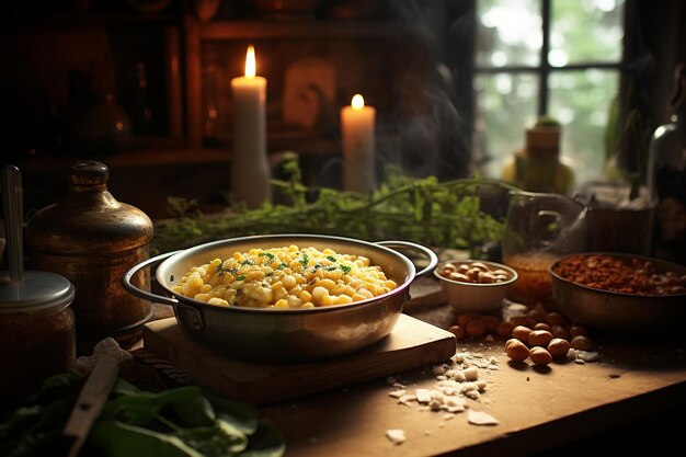 Gemütliche Nächte mit cremigem weißen Pozole