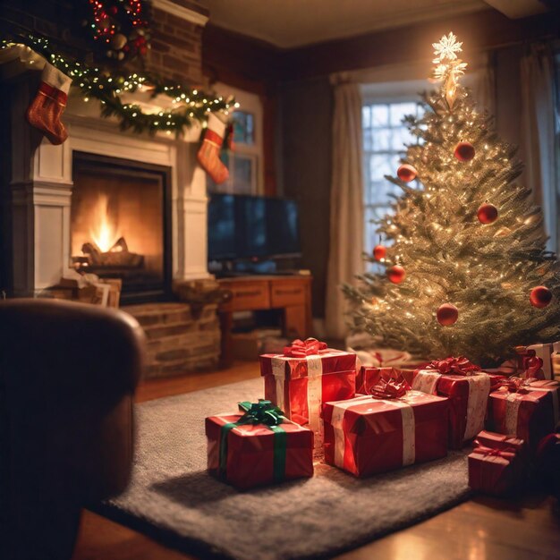 Gemütlicher Weihnachtsabend zu Hause