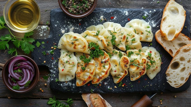 Gemütliches polnisches Winter-Comfort-Food Flat Lay