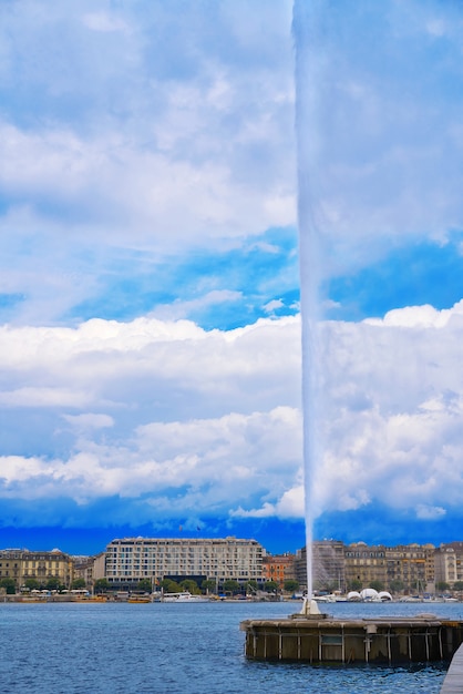 Genebra Geneve lago água Jet D&#39;eau Suíça