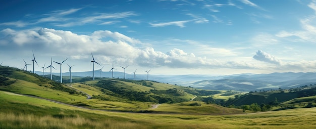 Generación de energía en el campo.