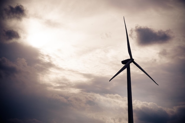 Generación de energía eólica en la playa