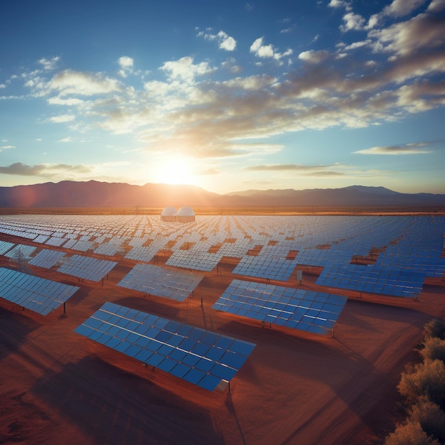 Foto generación de plantas de energía solar