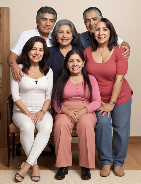 generaciones de una familia hispana