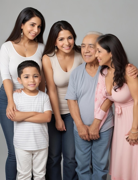 generaciones de una familia hispana