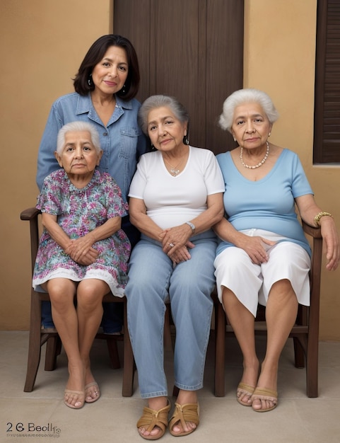 generaciones de una familia hispana