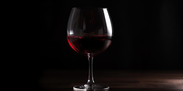 Generado por IA IA generativa Cerrar foto macro maqueta de copa vino tinto