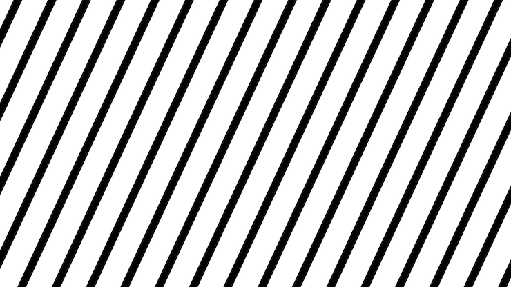 Foto generado por ordenador de blanco a negro a través de rayas inclinadas 3d rendering de fondo abstracto