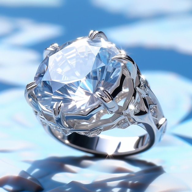 Foto generador de anillos de diamantes por ai