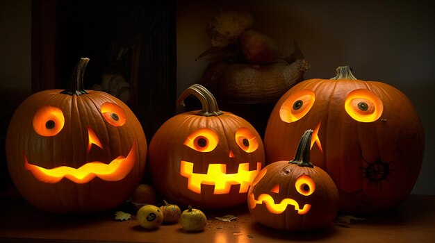 generador de calabazas talladas de halloween por ai