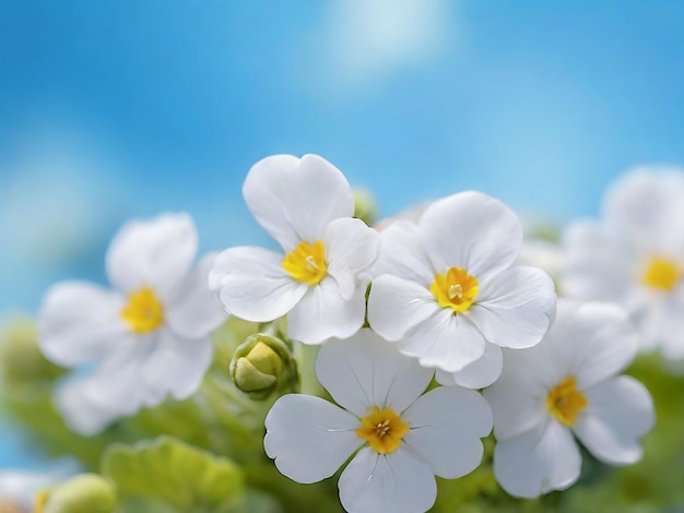 Generar flores blancas de primavera