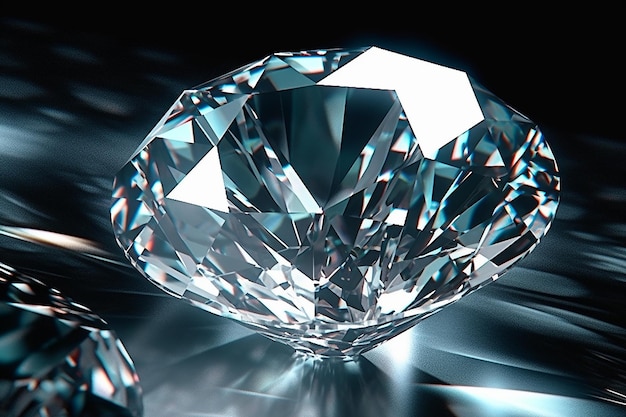 generar una textura de diamante brillante con reflejos generados por IA