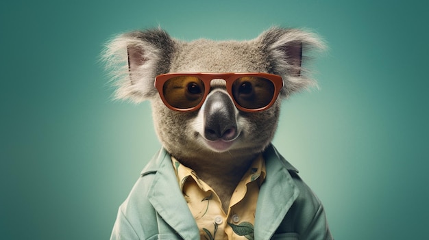 Generativa AI Cool Koala Sombros de estilo