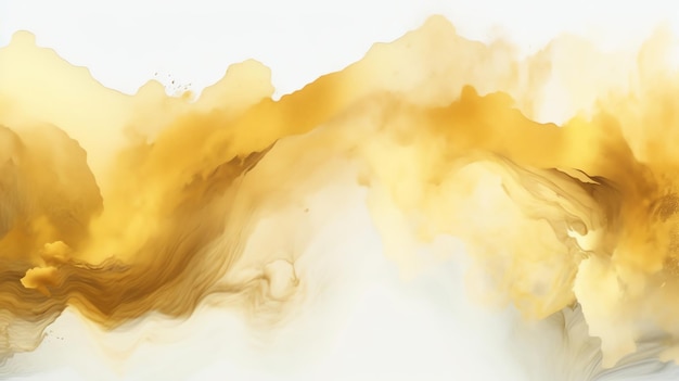 Generativa AI Vector de Elegança Dourada Ilustração Abstrata de Aquarela e Gold Splash Radiati