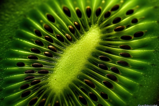 Generative AI Macro Fresh Kiwi strukturierter Hintergrund