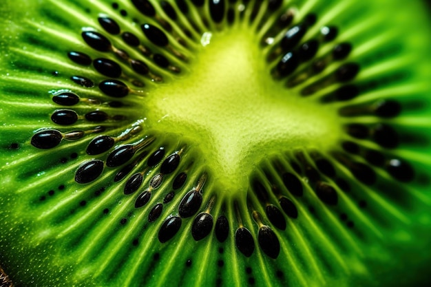 Generative AI Macro Fresh Kiwi strukturierter Hintergrund