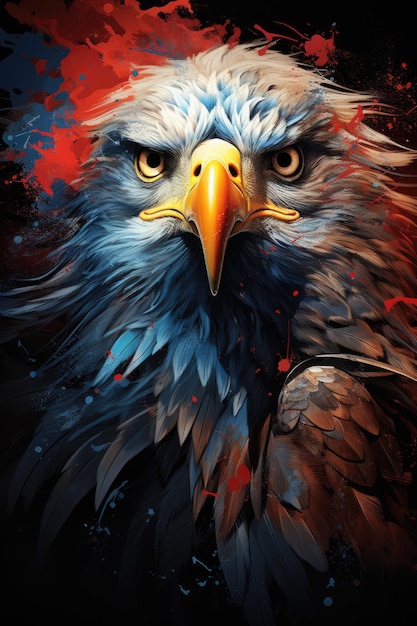 Generative IA für das American Bald Eagle-Logo