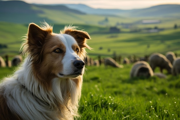 Generative KI des Border Collie Schäferhundes