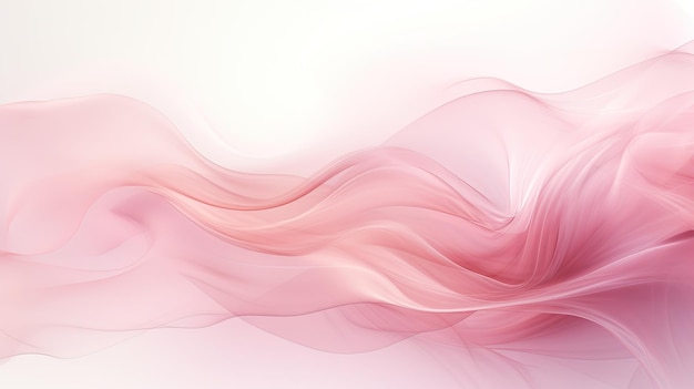 Generative KI Fließender hellrosa Viva-Magenta-Rauch mit Spritzern Weiches Fluid-Banner