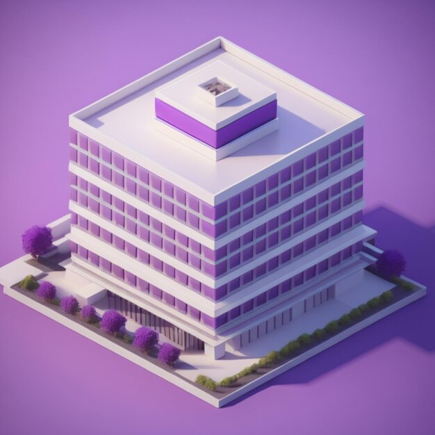Generative KI für 3D-Bürogebäude