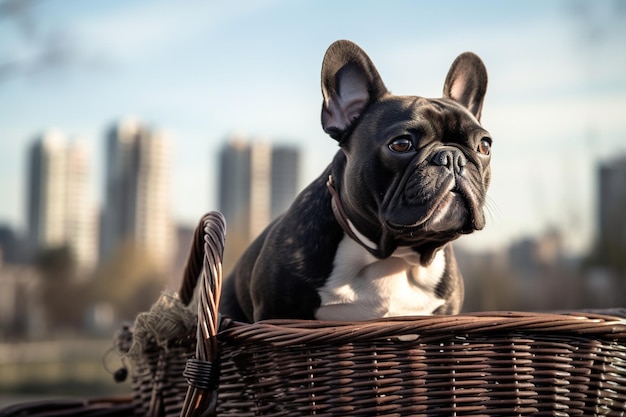 Generative KI für Außenbilder der Französischen Bulldogge