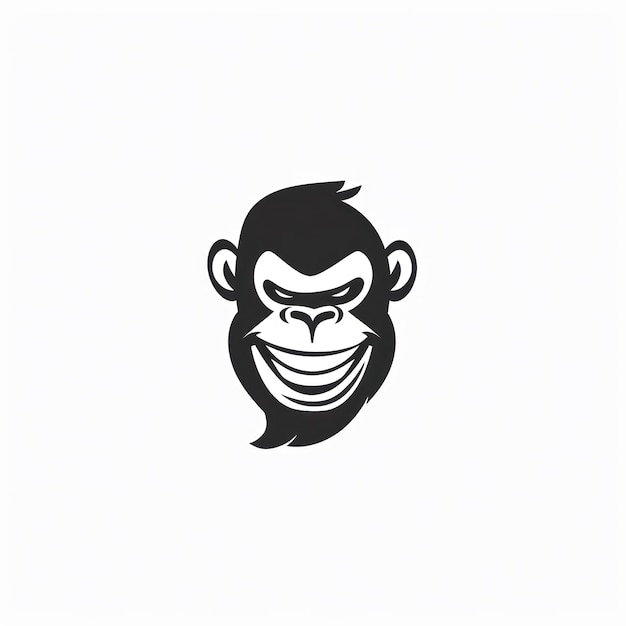 Generative KI für das Monkey-Vektor-Logotyp