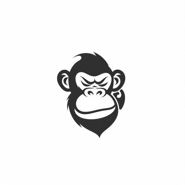 Generative KI für das Monkey-Vektor-Logotyp