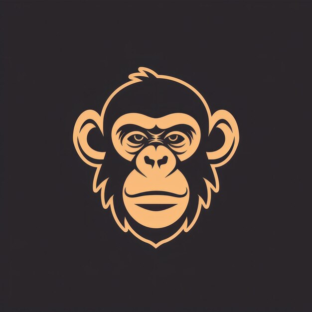 Generative KI für das Monkey-Vektor-Logotyp