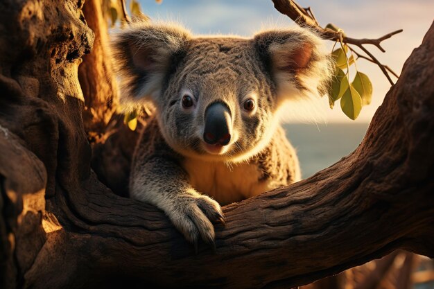 Generative KI für die Fotografie von Koala-Wildtieren