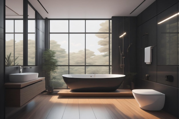 Generative KI für die Innenarchitektur von Badezimmern