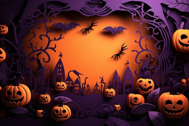 Generative KI für Halloween-Hintergrund