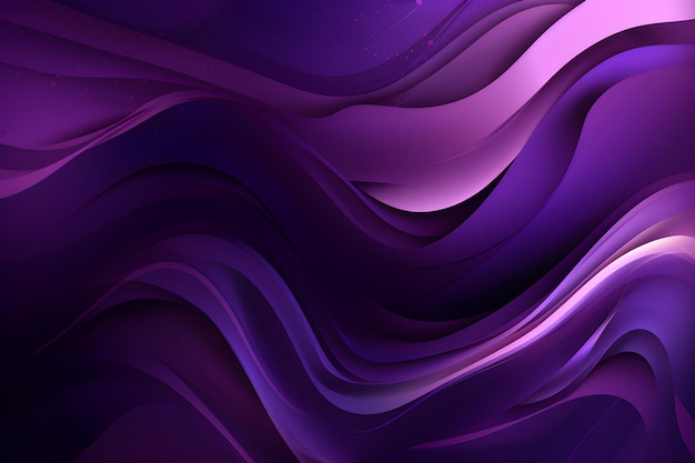 Generative KI-Illustration Abstrakter Hintergrund, violette Wellen