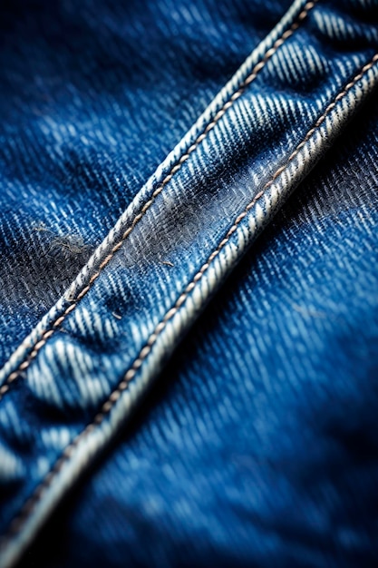 Generative KI-Illustration von Details von Jeans