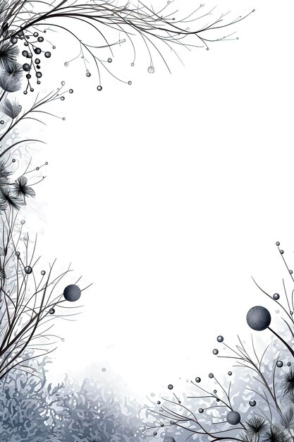 Generative KI-Illustration von Hintergründen mit Winterthemen und -farben mit Kopierraum im Illustrationsstil Digitale Kunst