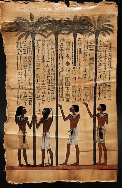 Generative KI im altägyptischen Papyrusstil