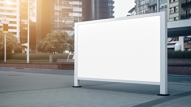Generative KI Realistisches großes Billboard-Attrappen für Präsentationswerbung im Freien