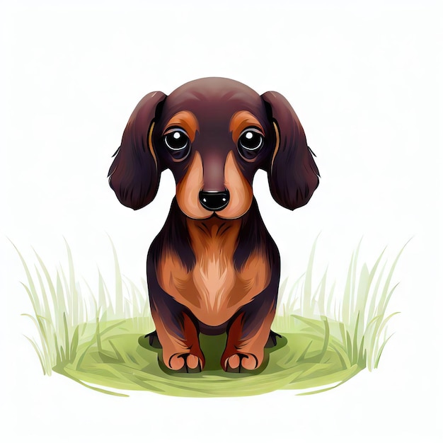 Generative KI von Dachshund Pup's Dreamy Meadow