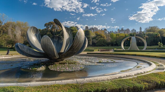 Generic Floralis Park in Buenos Aires