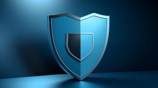 Se generó un escudo azul brillante.