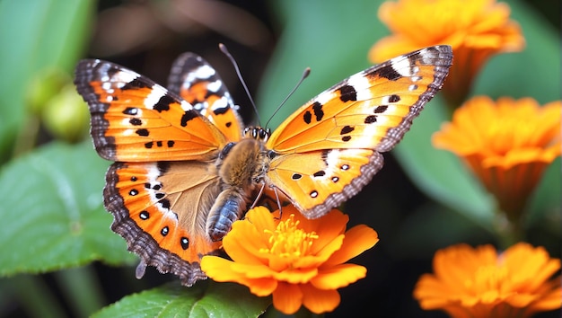 Se generó una hermosa foto de mariposa