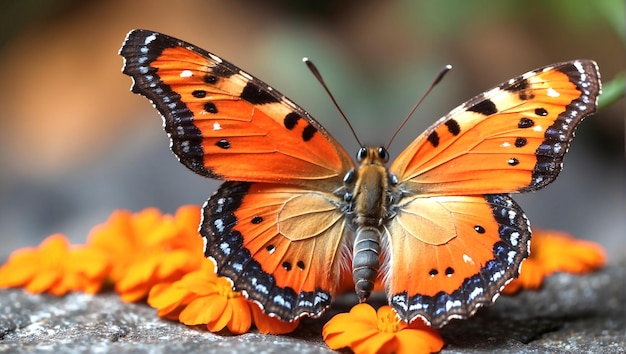 Se generó una hermosa foto de mariposa