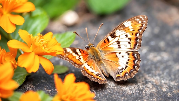 Se generó una hermosa foto de mariposa