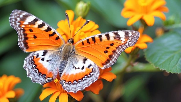 Se generó una hermosa foto de mariposa