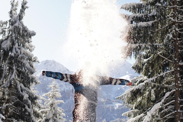 Foto genießen sie das winterwunderland in tirol, österreich